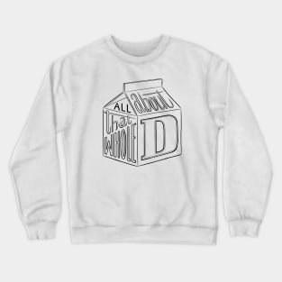 Whole D Black Crewneck Sweatshirt